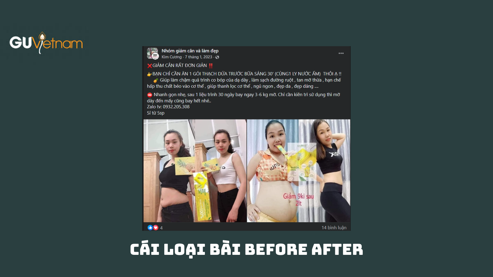 Các loại bài Before After