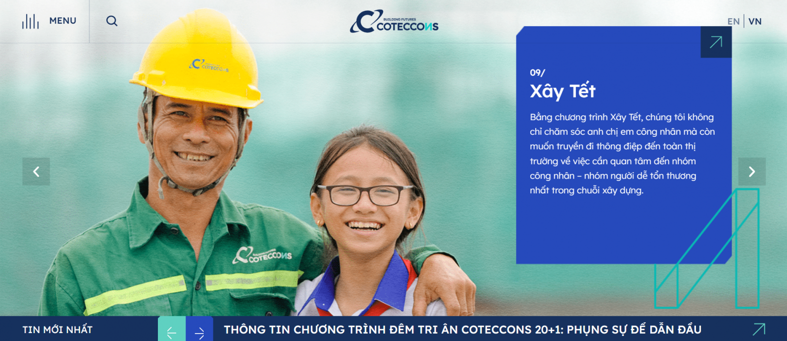 Webstie xây dựng chuyên nghiệp